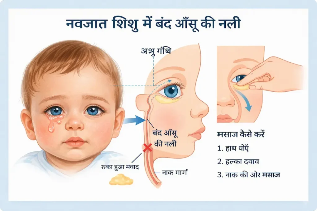 Newborn baby आँखों से कीचड़ आना
