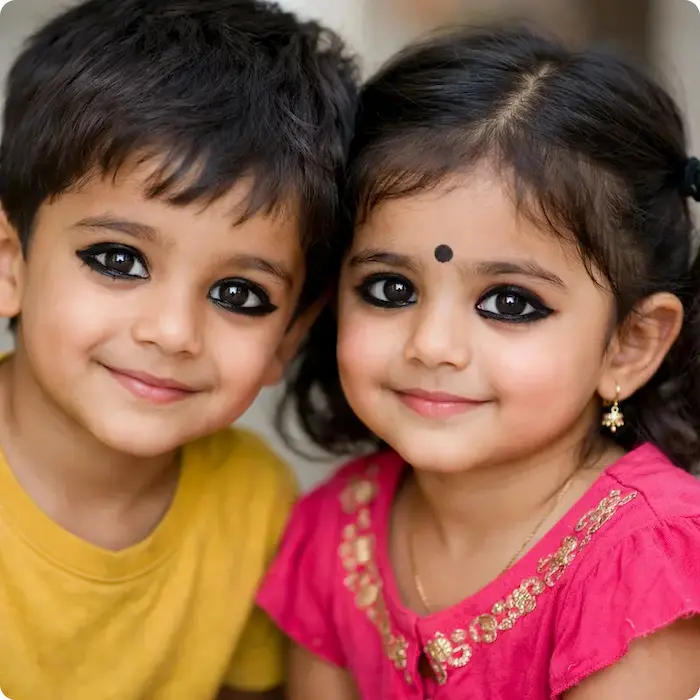 बच्चों की आँखों में काजल लगाना चाहिए या नही
