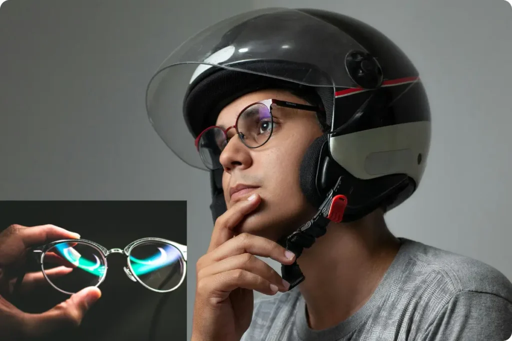 Anti glare lens